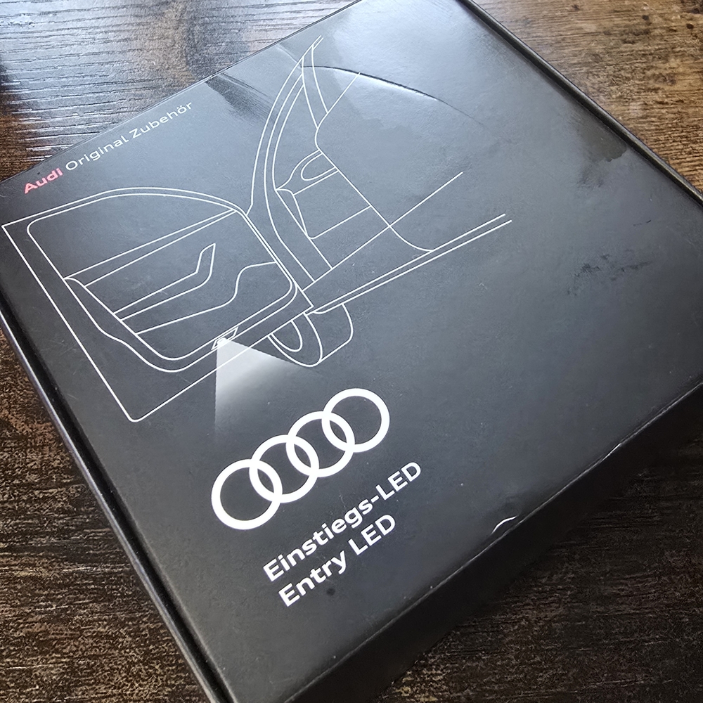 Audi 4 Ring Entry LED Car Door Light - Black